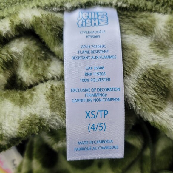 Jellifish Kids Green Dinosaur One Piece Pajamas Boys Size XS - Picture 10 of 10